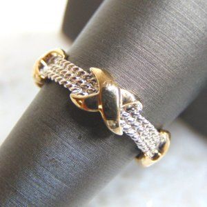 Womens Vintage Estate Sterling Silver Modernist Ring 4.2g E4633